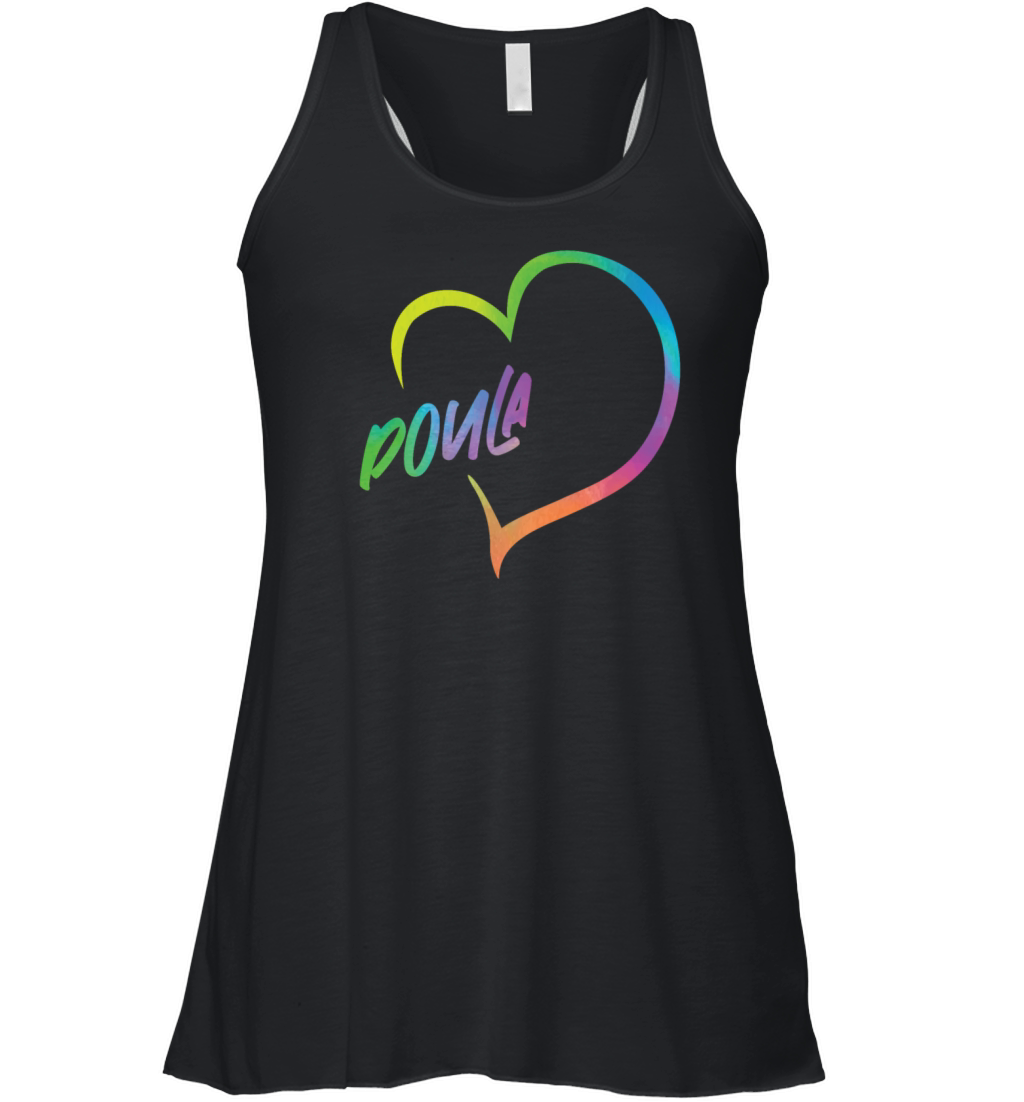 Doula Birth Worker Heart Women's Flowy Tank Top
