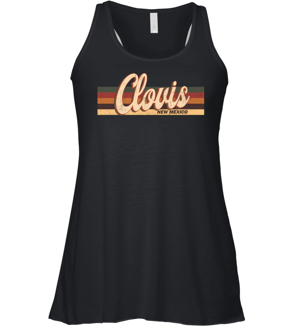 Retro Vintage 80S 70S Clovis Retro New Women's Flowy Tank Top