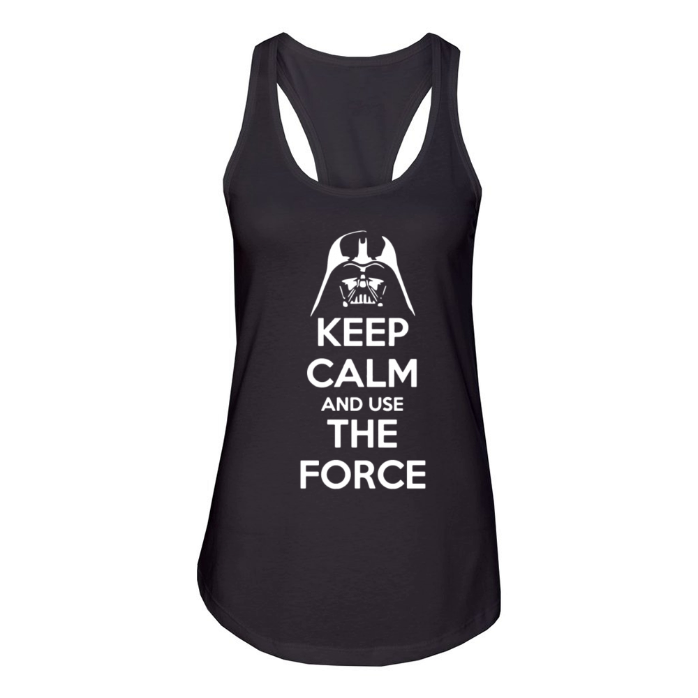 keep calm use the force Women's Racerback Tank