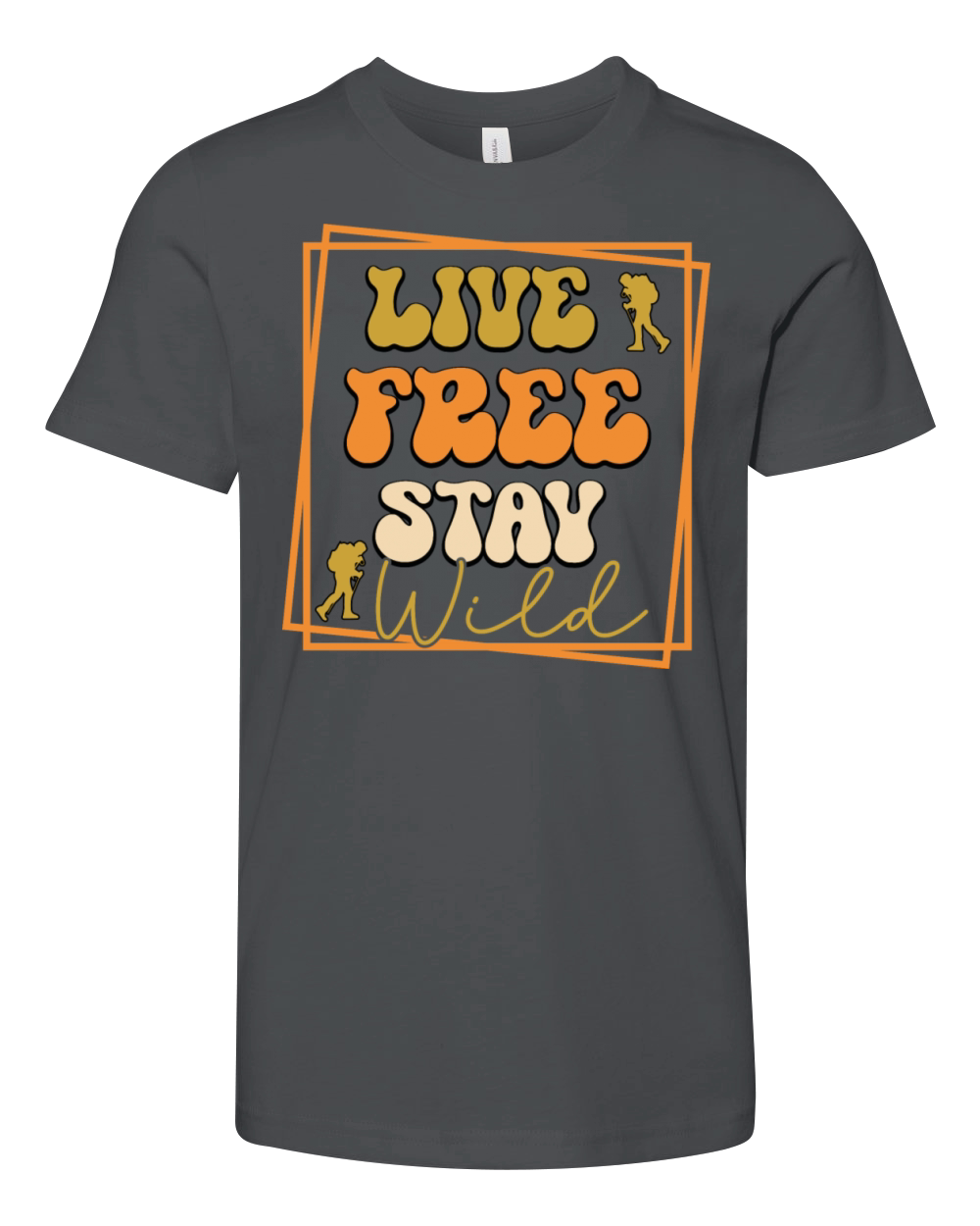Live Free Stay Wild Youth Unisex Jersey Tee