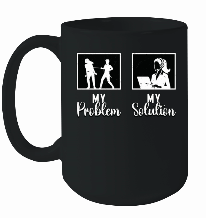 911 Dispatcher My Problem My Pictogram Mom Dad Ceramic Mug