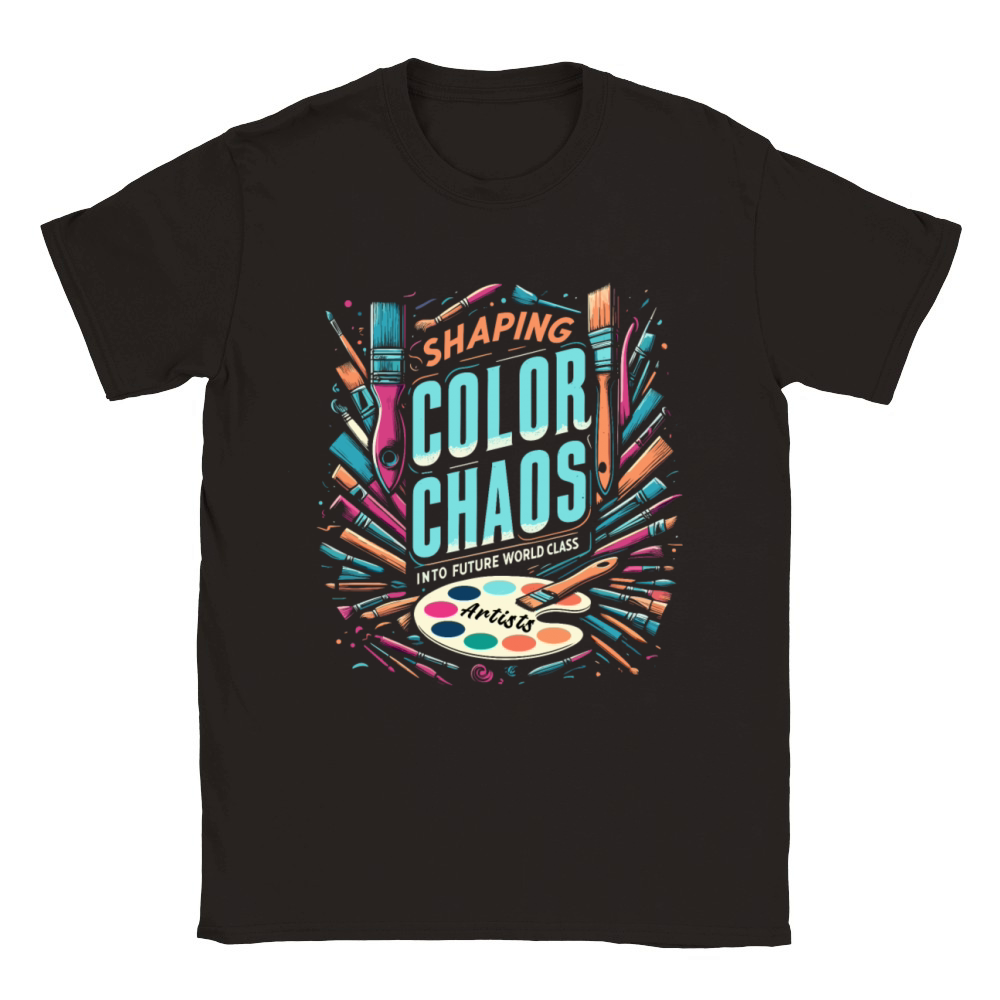 Shaping Color Chaos Into Future World Class Artist Classic Kids Crewneck T-shirt