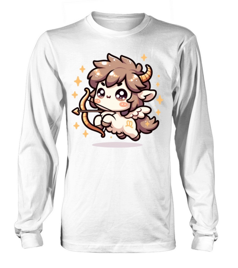 Sagittarius Zodiac Sign Kawaii Character Astrology Long sleeved Unisex