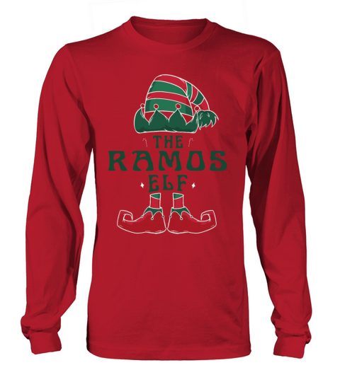 The Ramos Elf Pajama for Funny Christmas Holiday Long sleeved Unisex