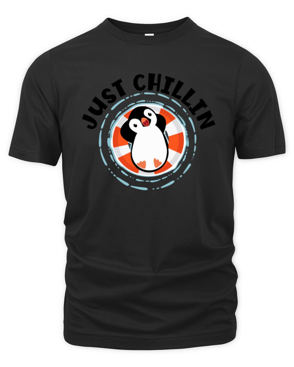 Just Chillin King Emperor Sea Bird Penguin Lover Organic Unisex T-shirt