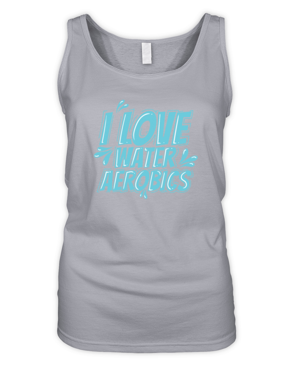 I Love Water Aerobics Sports Organic Women's Tank Top