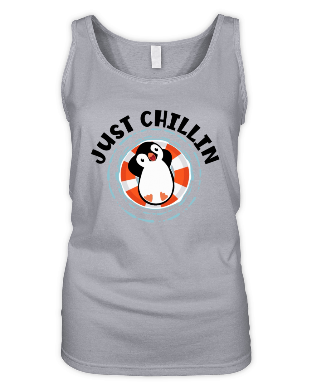 Just Chillin King Emperor Sea Bird Penguin Lover Organic Women's Tank Top