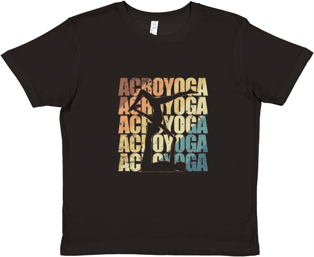 Acroyoga Sport Fitness Balance Premium Kids Crewneck T-shirt
