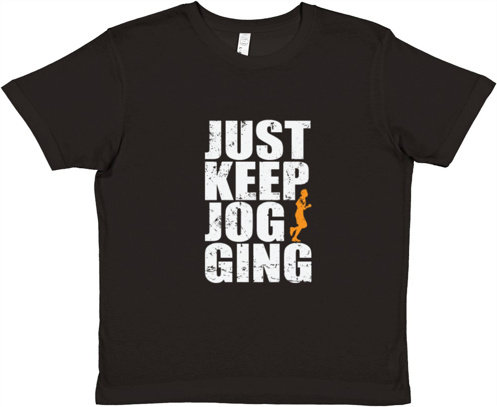 Just Keep Jogging Fitness Sport Running Premium Kids Crewneck T-shirt