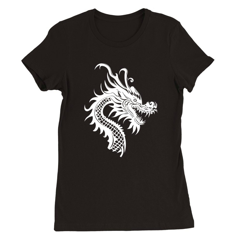 Scaly Vintage Classic China Scorpion Head Premium Womens Crewneck T-shirt