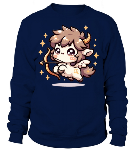 Sagittarius Zodiac Sign Kawaii Character Astrology Sweatshirt Unisex