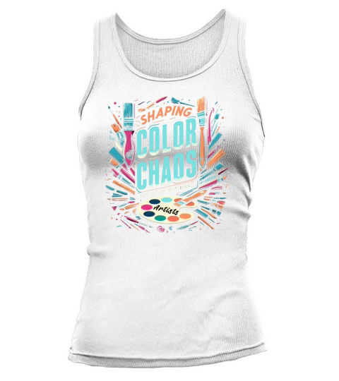 Shaping Color Chaos Into Future World Class Artist Tank top Woman
