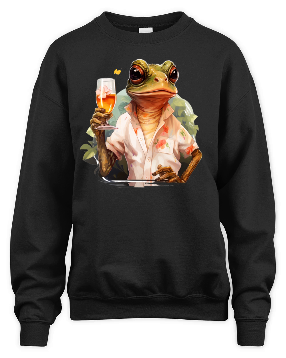 Cool Frog Frogs Funny Animals Unisex Premium Crewneck Sweatshirt