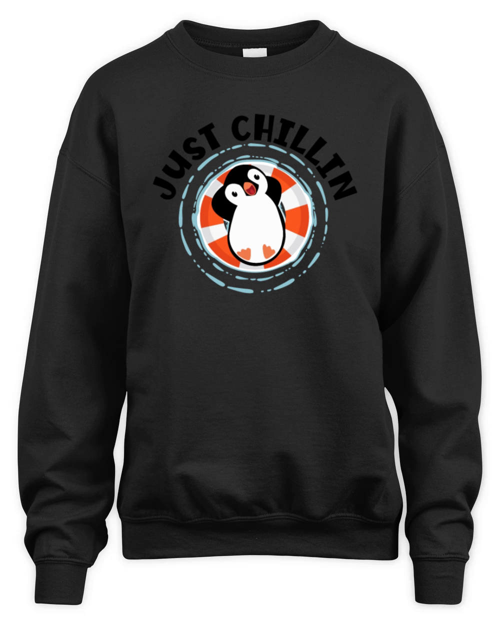 Just Chillin King Emperor Sea Bird Penguin Lover Unisex Premium Crewneck Sweatshirt