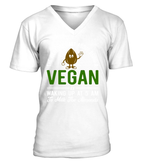 The Hardest Part About Being Vegan V-Neck T-shirt