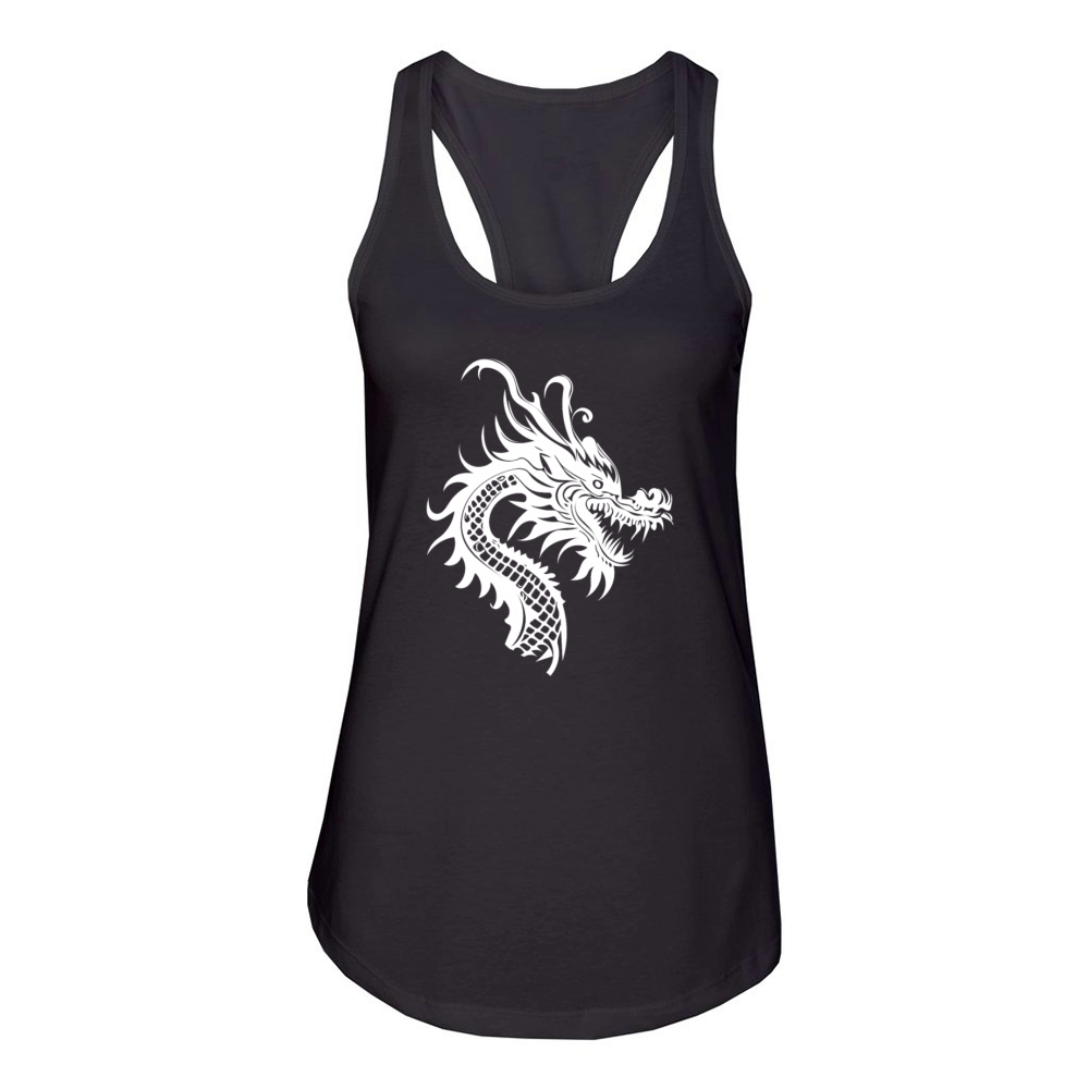 Scaly Vintage Classic China Scorpion Head Women's Racerback Tank