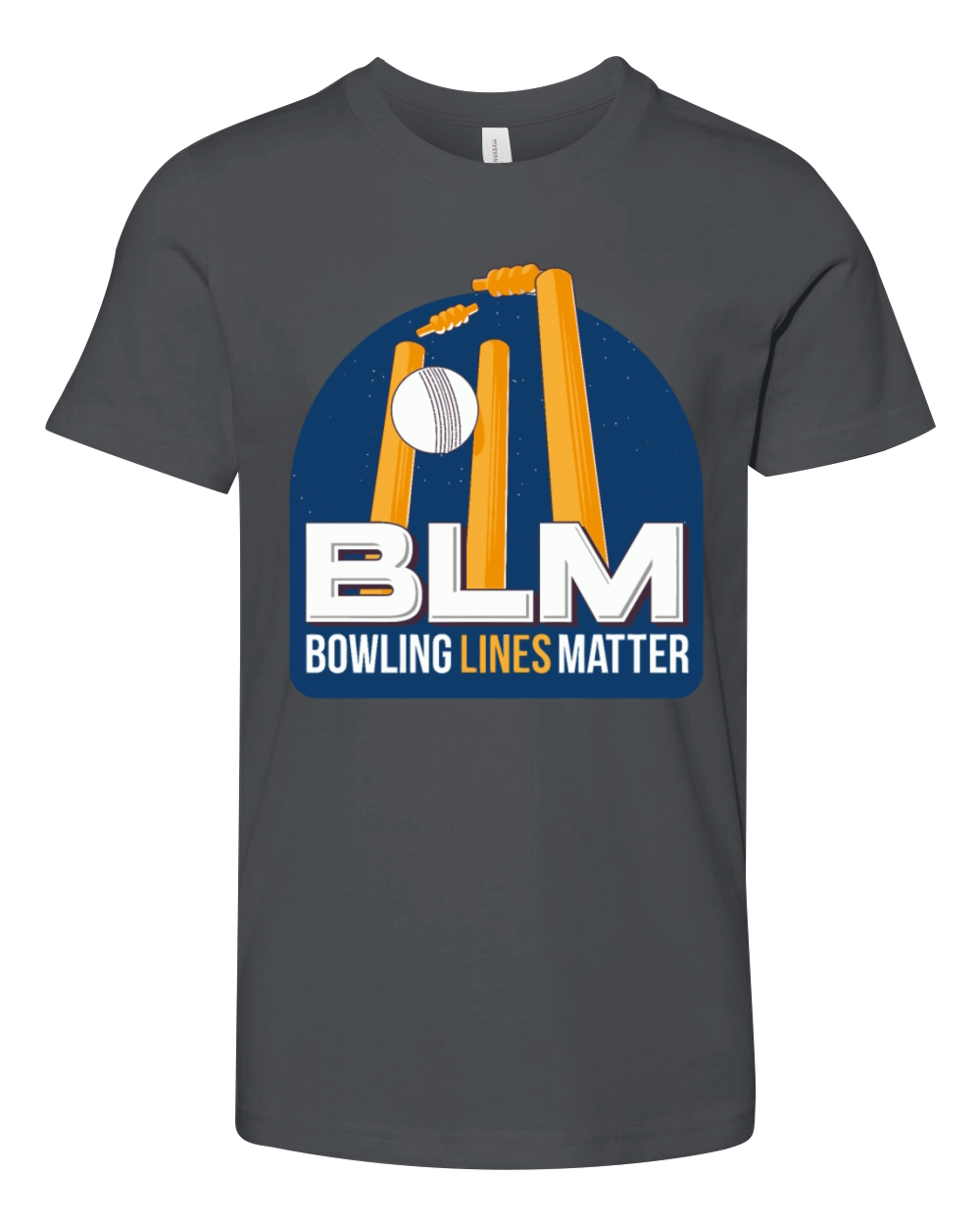 BLM Bowling Lines Matter Youth Unisex Jersey Tee