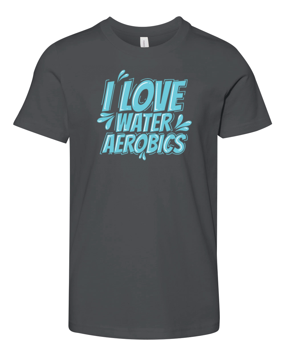 I Love Water Aerobics Sports Youth Unisex Jersey Tee