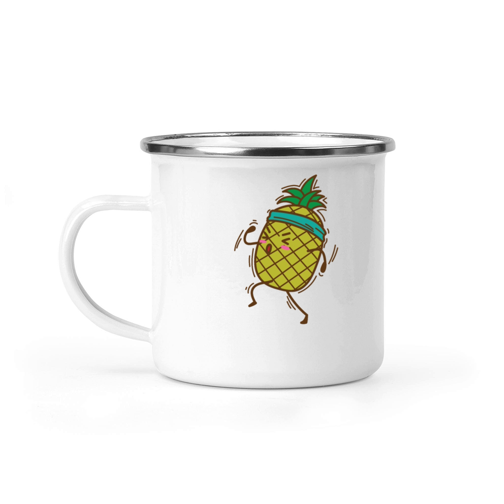 Pineapple goes jogging or running sweet Fruit Camping Mug