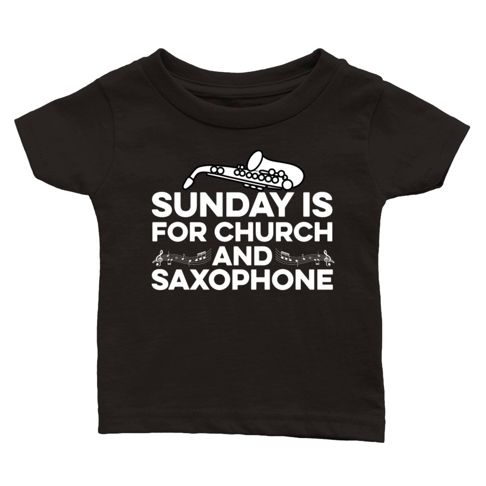 Church and Saxophone Choir Member Gift Classic Baby Crewneck T-shirt
