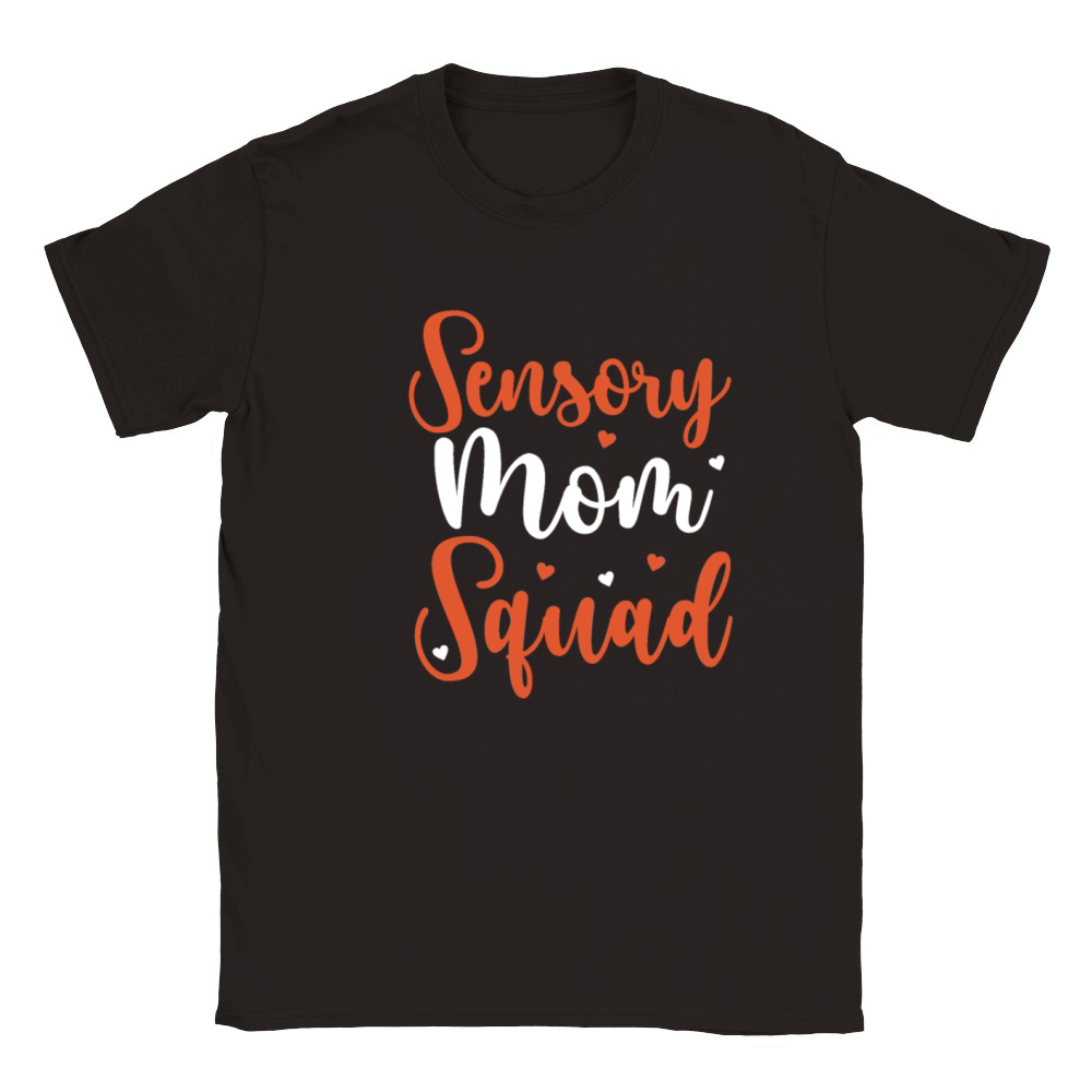 Sensory Processing Disorder Sensory Mom Squad Classic Kids Crewneck T-shirt