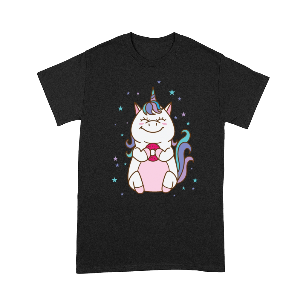 Fantasy Horse Unicorn eating a Donut Comfort T-shirt