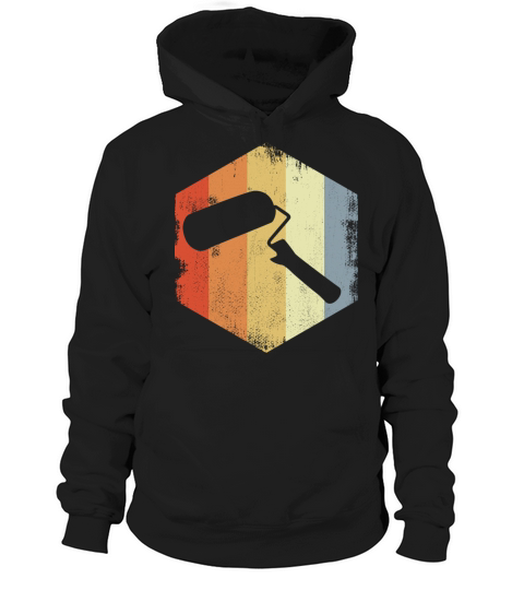 Vintage Painting Roller Drawing Hoodie Unisex