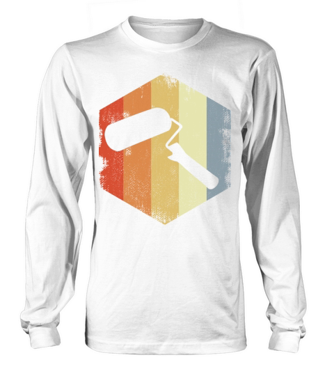 Vintage Painting Roller Drawing Long sleeved Unisex