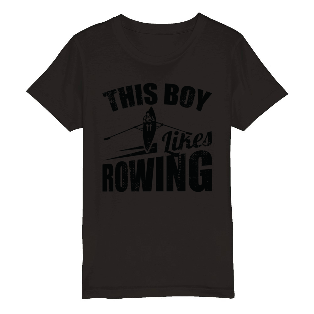 Rowing Kid Organic Kids Crewneck T-shirt