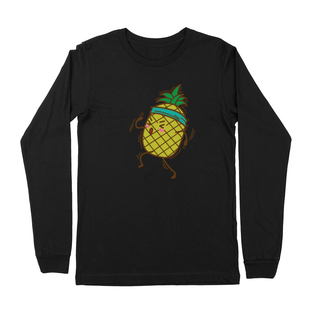 Pineapple goes jogging or running sweet Fruit Premium Long Sleeve