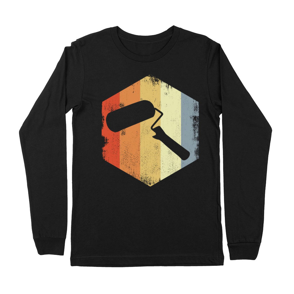 Vintage Painting Roller Drawing Premium Long Sleeve