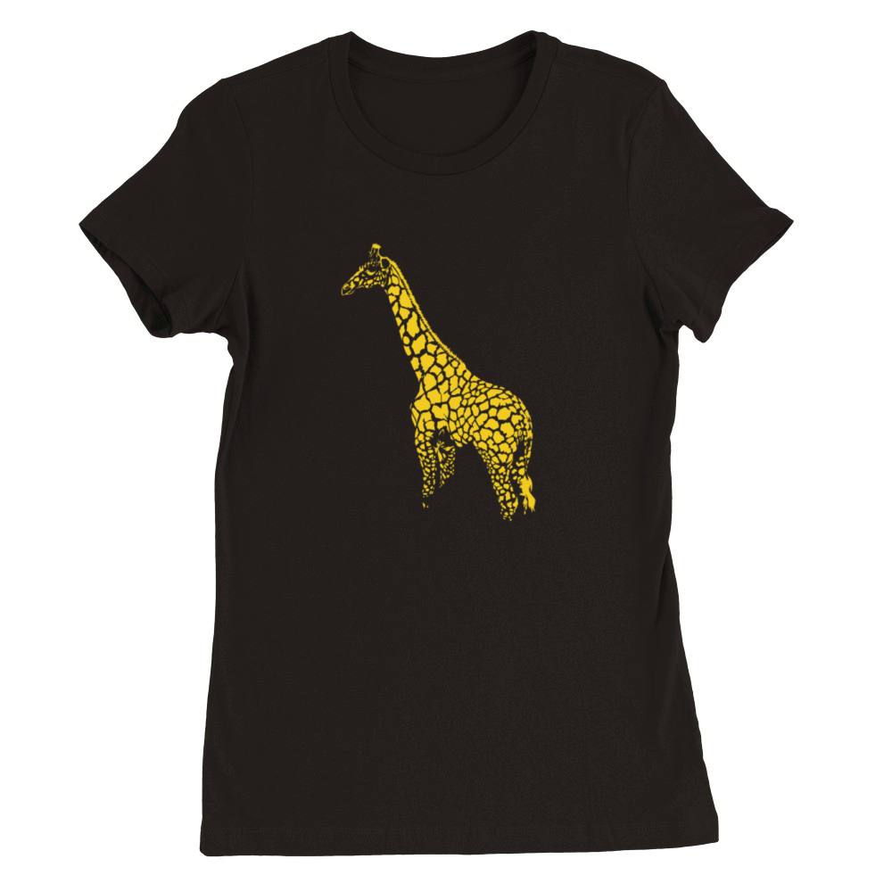 Giraffe Safari Africa Zoo Premium Womens Crewneck T-shirt