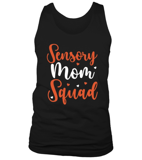 Sensory Processing Disorder Sensory Mom Squad Tank Top Unisex
