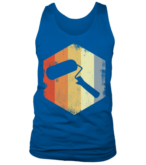 Vintage Painting Roller Drawing Tank Top Unisex