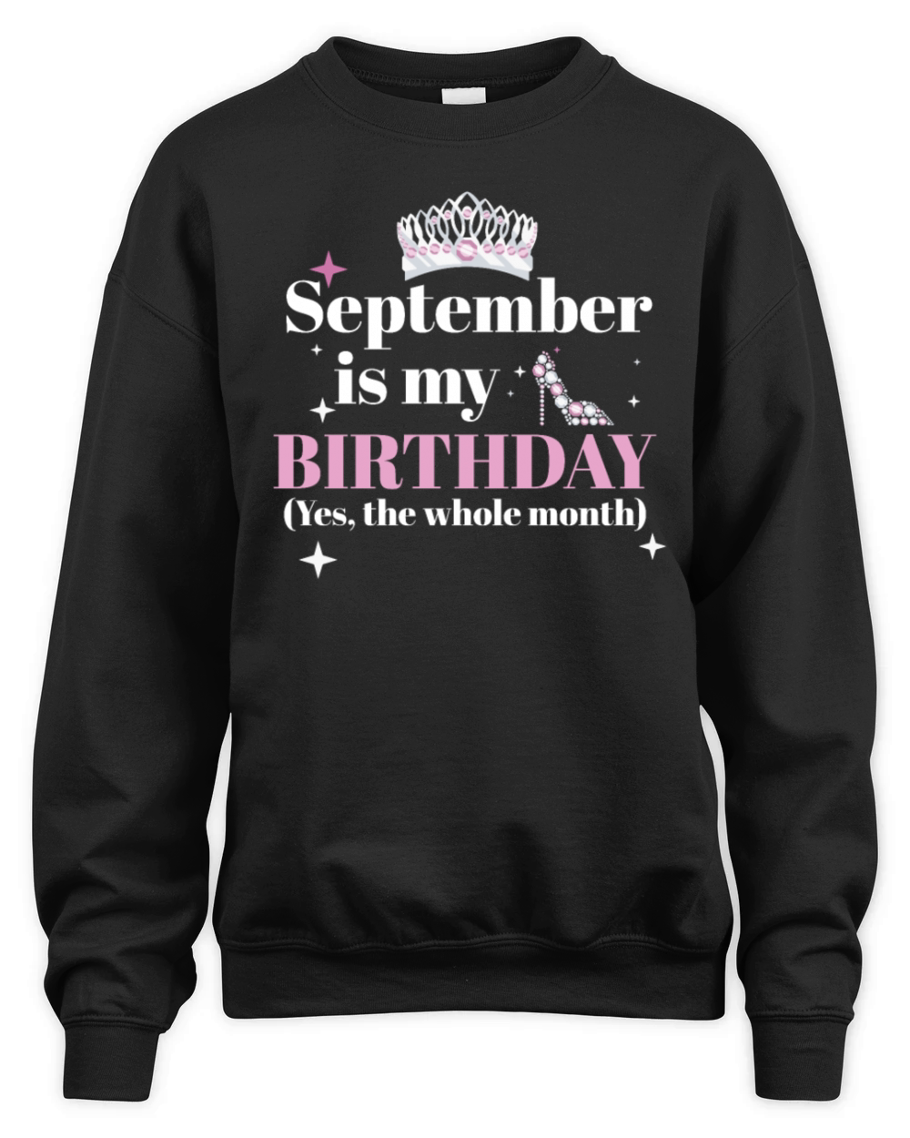 September Is My Birthday Yes The Whole Month Born Unisex Premium Crewneck Sweatshirt