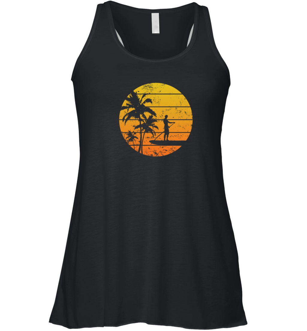 Vacation and SUP Stand up Paddle Balance Women's Flowy Tank Top