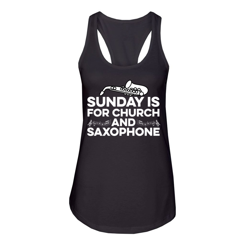 Church and Saxophone Choir Member Gift Women's Racerback Tank