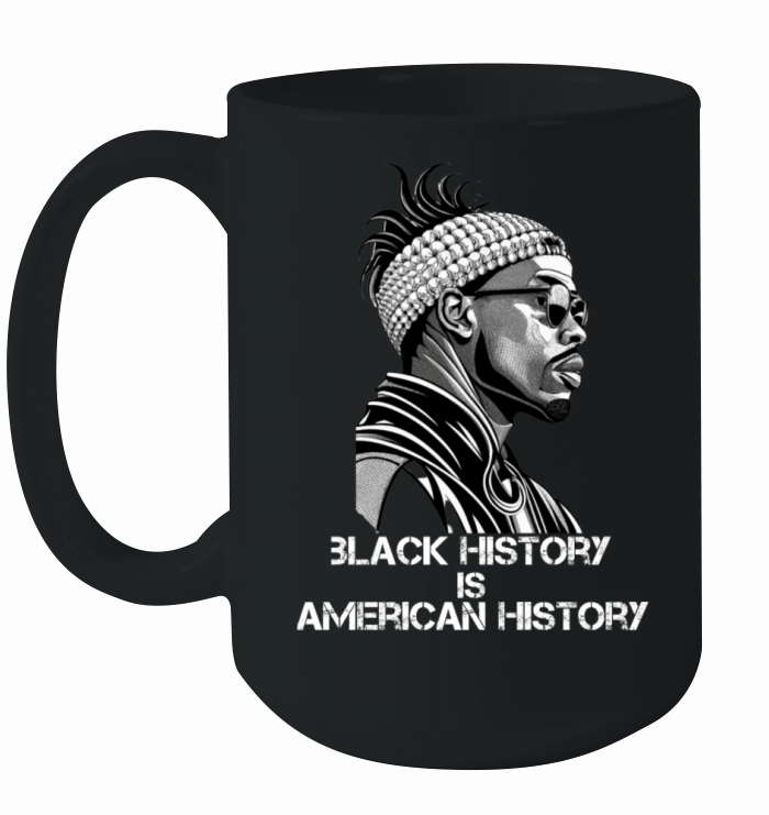 black history is american history t-shirt design Ceramic Mug