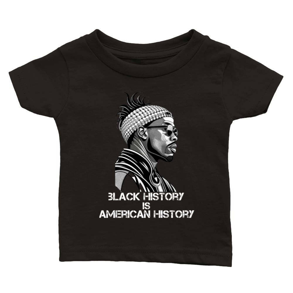 black history is american history t-shirt design Classic Baby Crewneck T-shirt