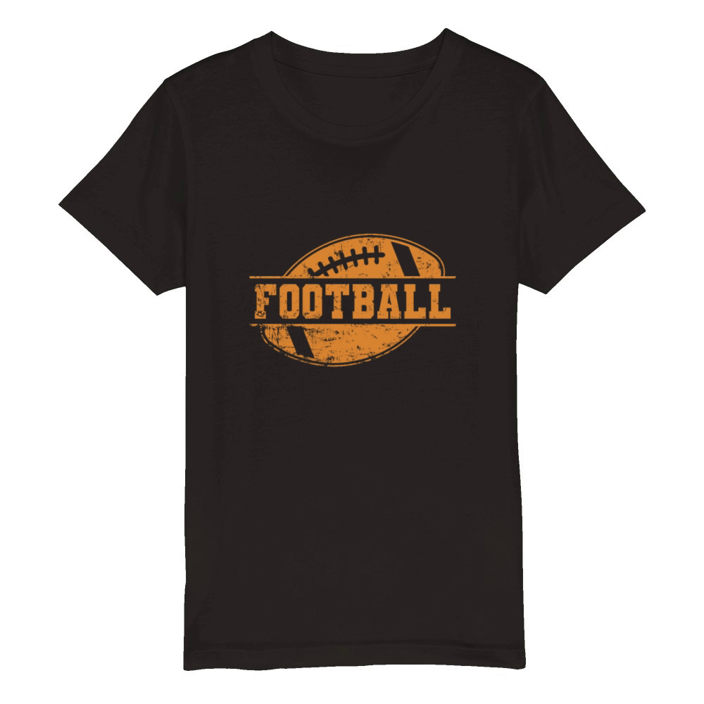 Football Game America Sports Touchdown Organic Kids Crewneck T-shirt