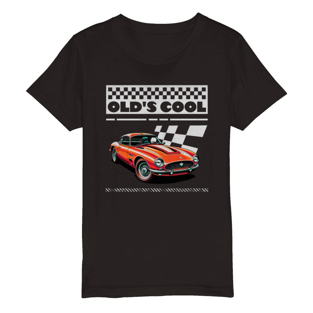 Olds Cool Vintage Car Organic Kids Crewneck T-shirt