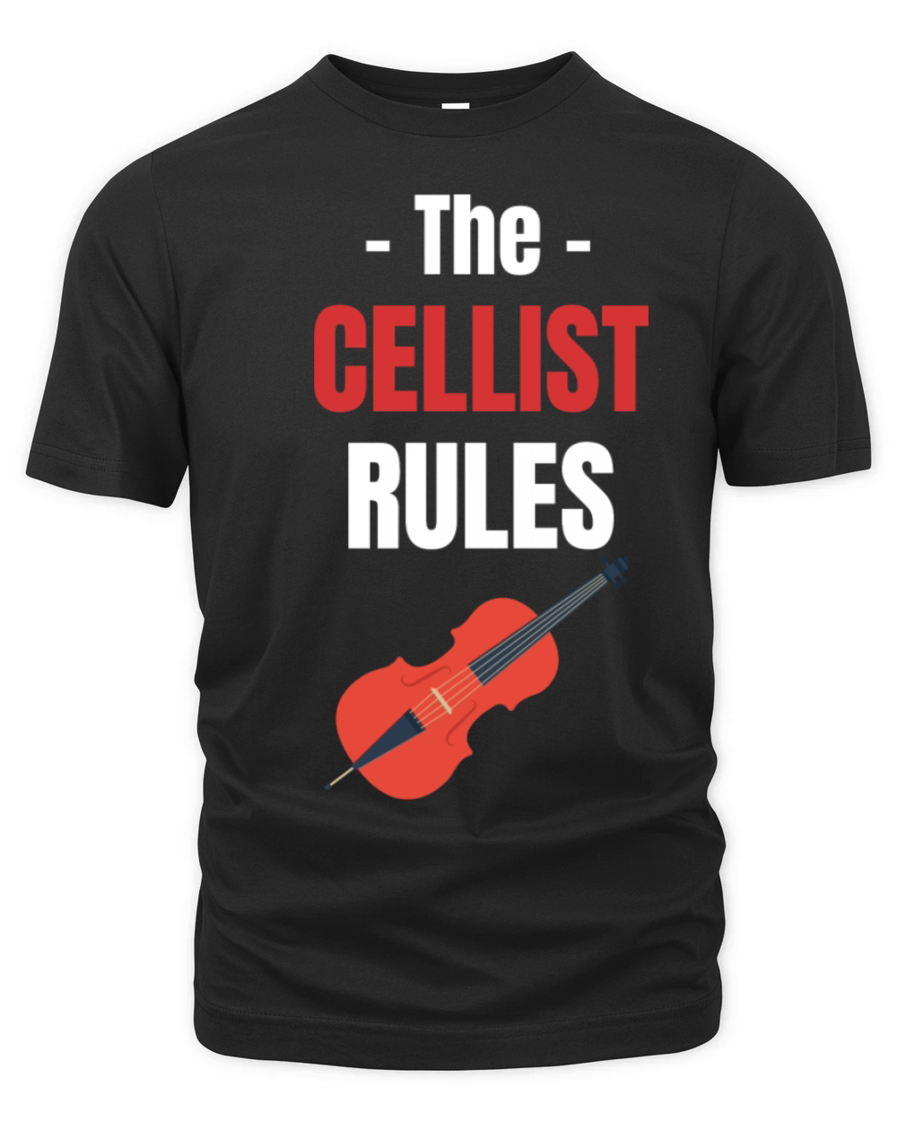 The Cellist Rules Musical Orchestra Guitarist Organic Unisex T-shirt
