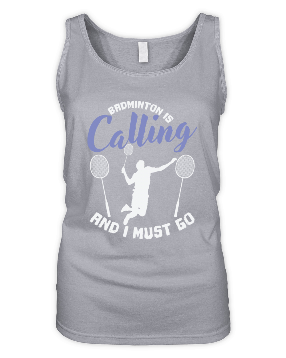 Badminton is Calling and I Must Go Shuttlecock Organic Women's Tank Top