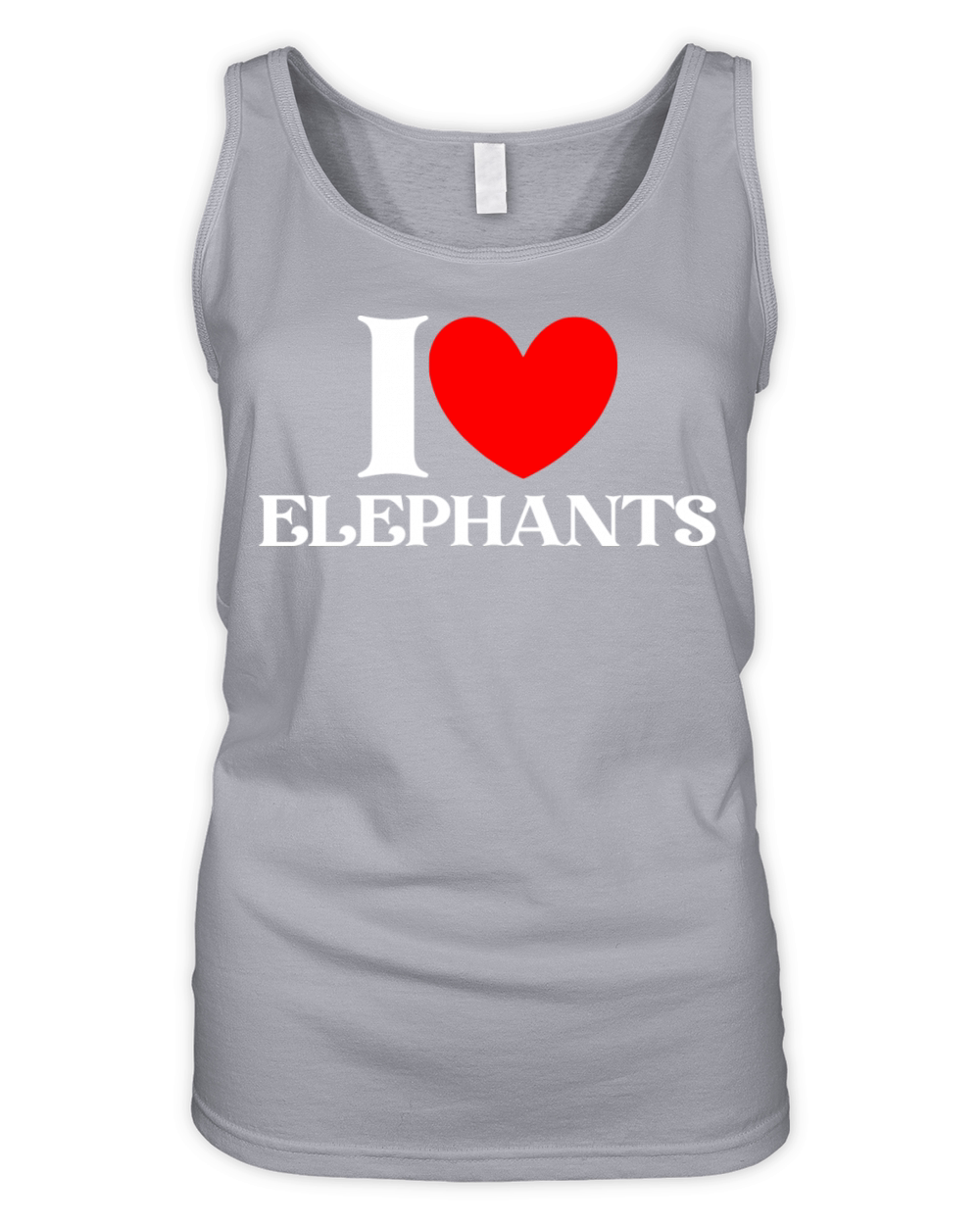 I love elephants Organic Women's Tank Top