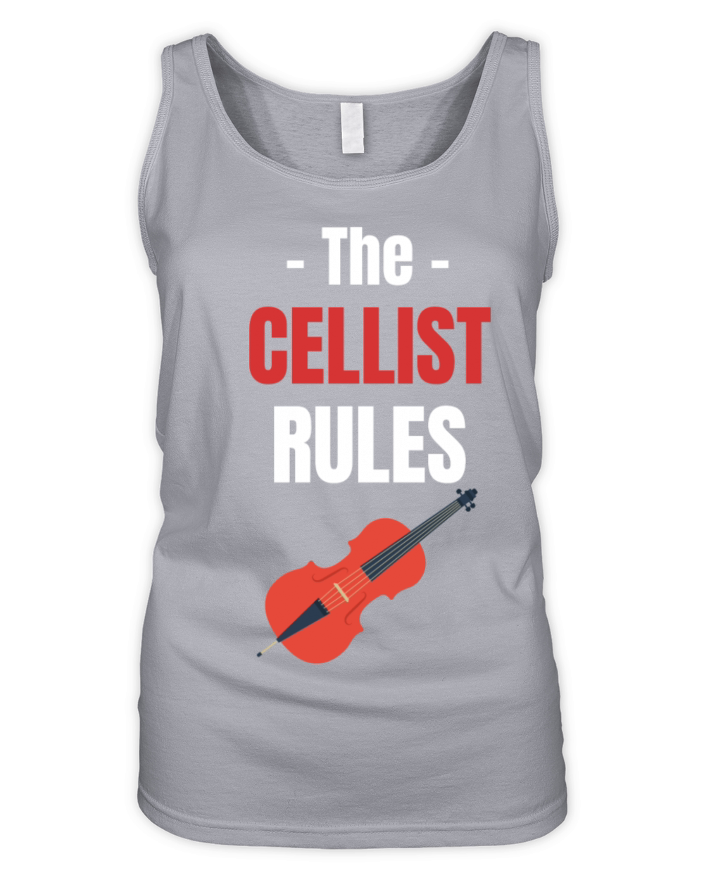 The Cellist Rules Musical Orchestra Guitarist Organic Women's Tank Top