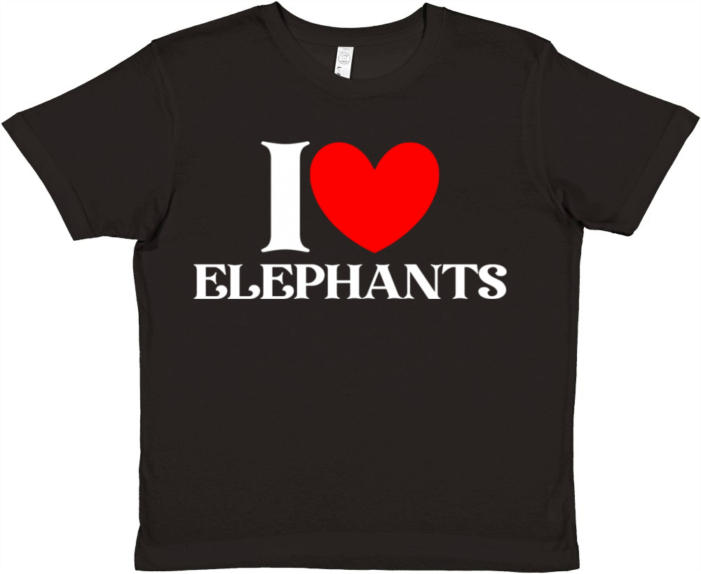 I love elephants Premium Kids Crewneck T-shirt