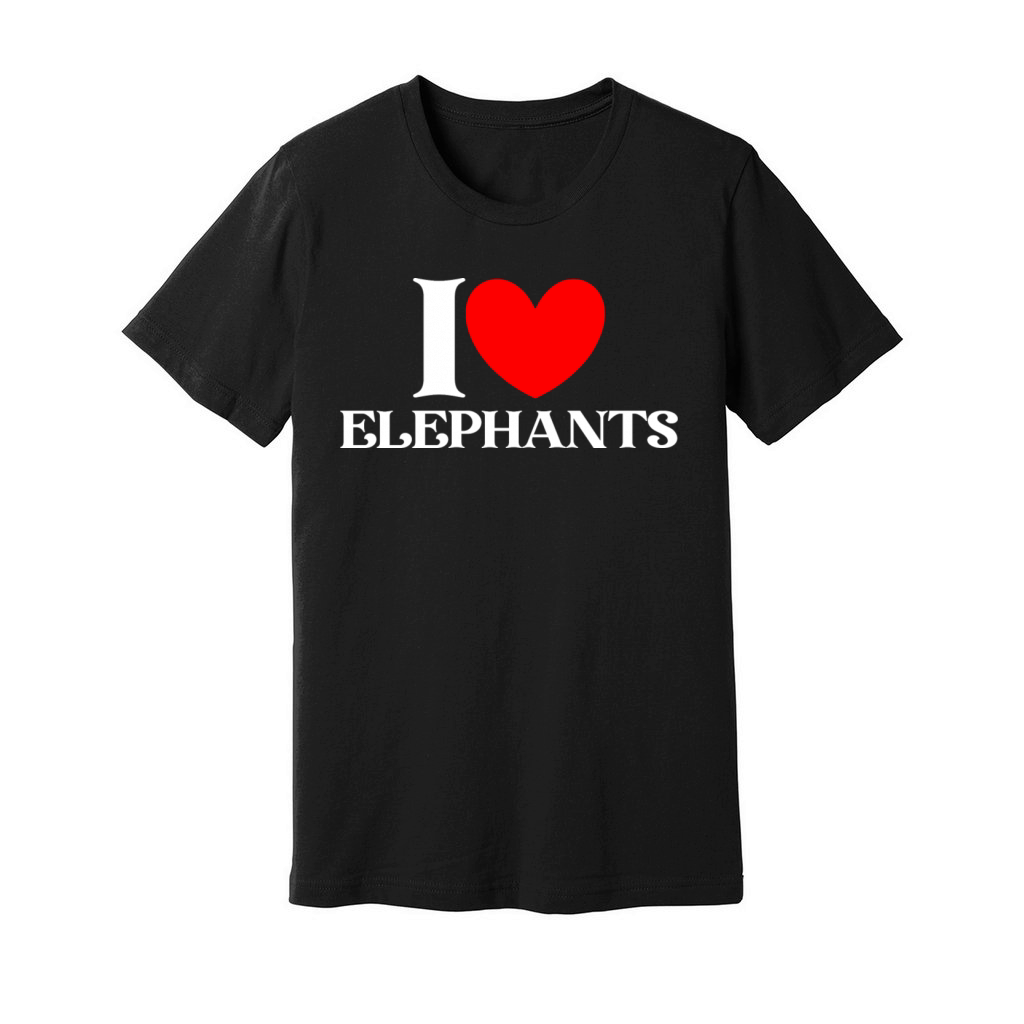 I love elephants Unisex Jersey Tee