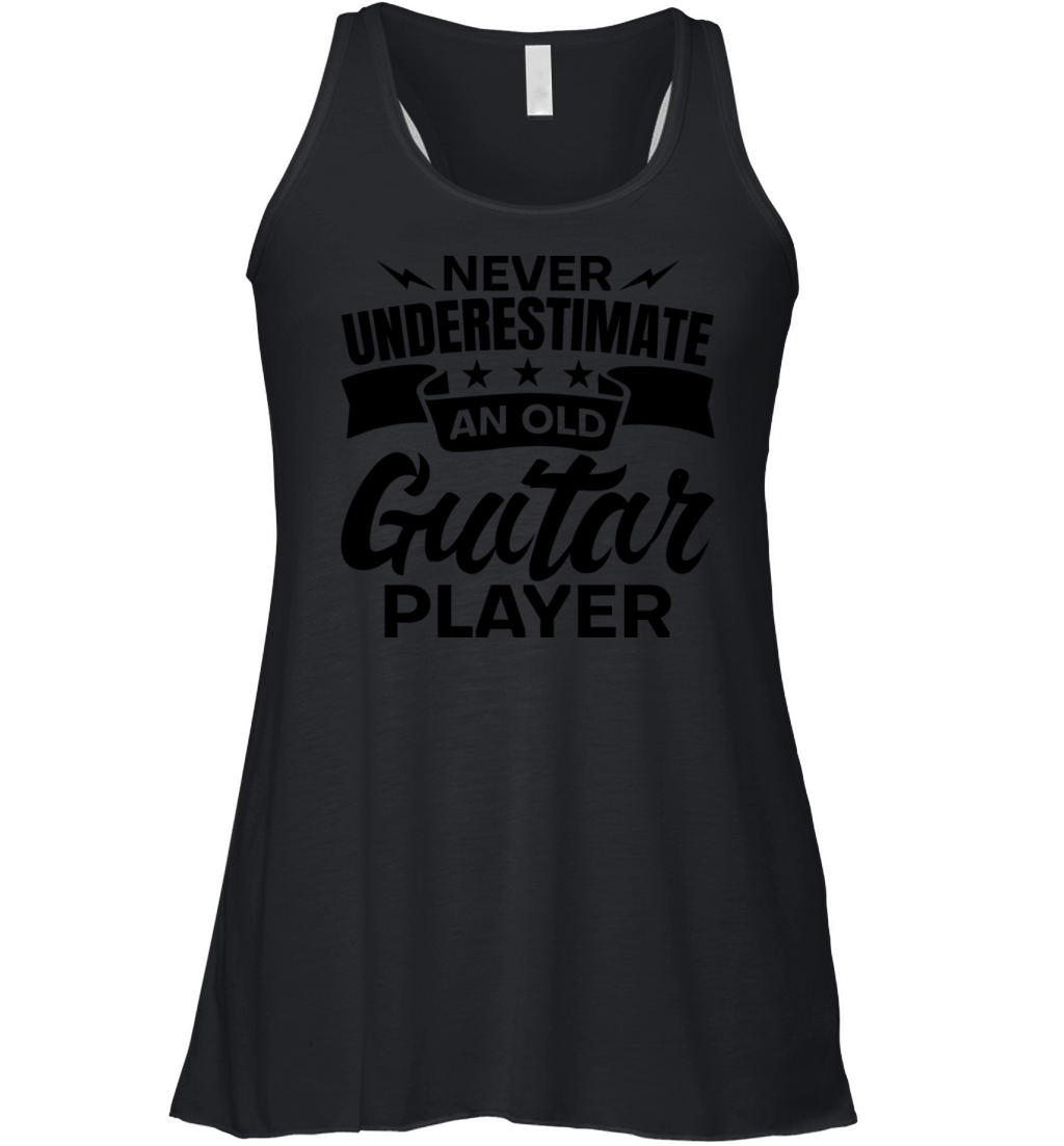 Old Guitar Player Women's Flowy Tank Top