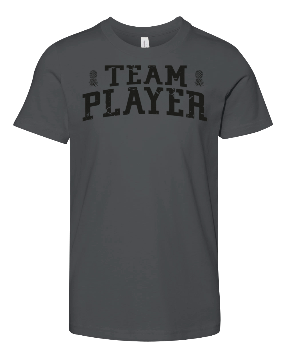 Team Player - Funny Swinger Upside Down Pineapple Youth Unisex Jersey Tee