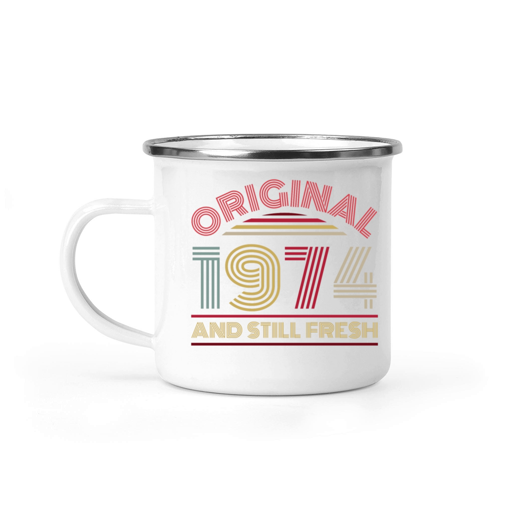 1974 birthday gift Camping Mug
